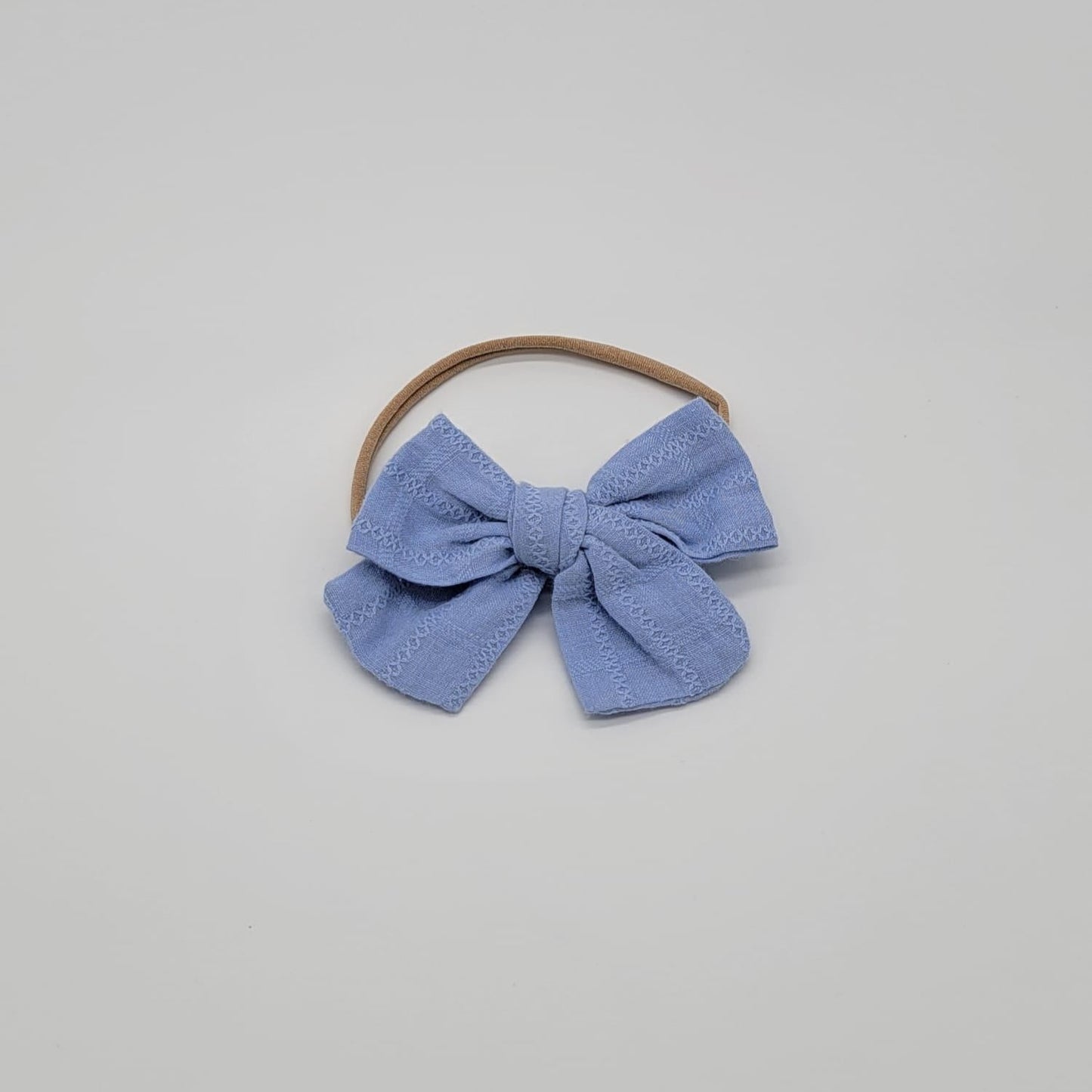 Nylon headband texture Light blue