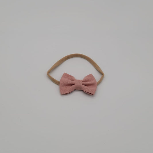 Nylon headband small bow rose