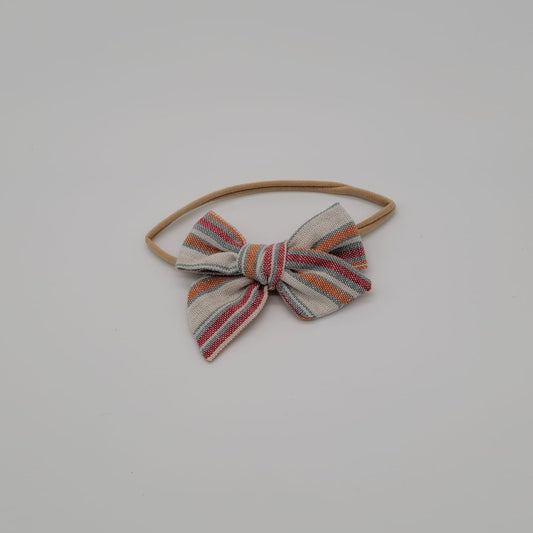 Nylon headband butterfly etnic red/orange