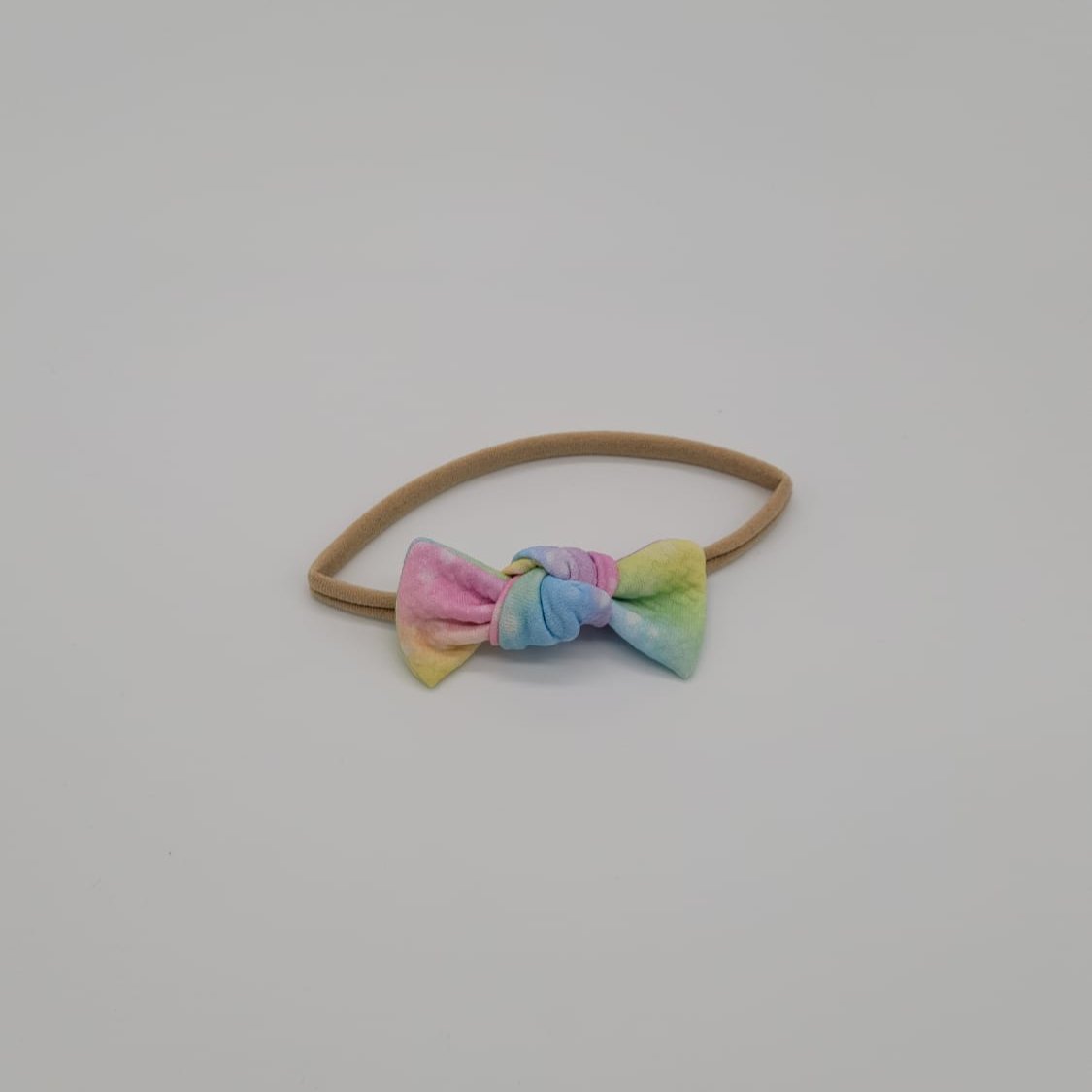 Nylon headband knot Sofia rainbow