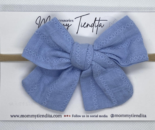 Nylon headband texture Light blue