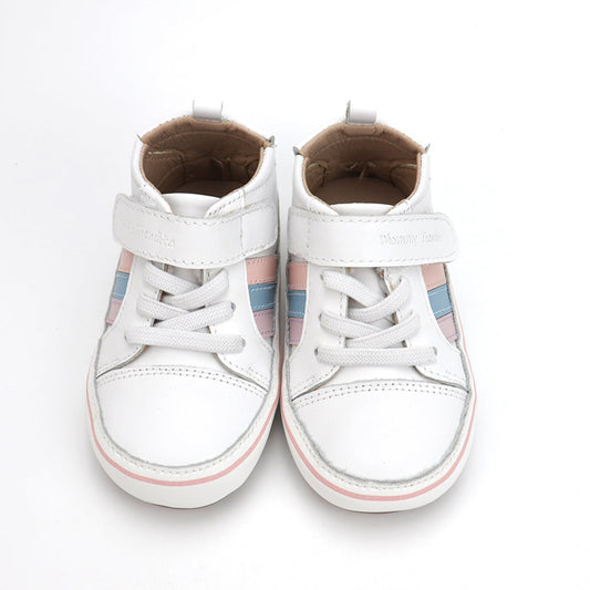 Color strip sneakers