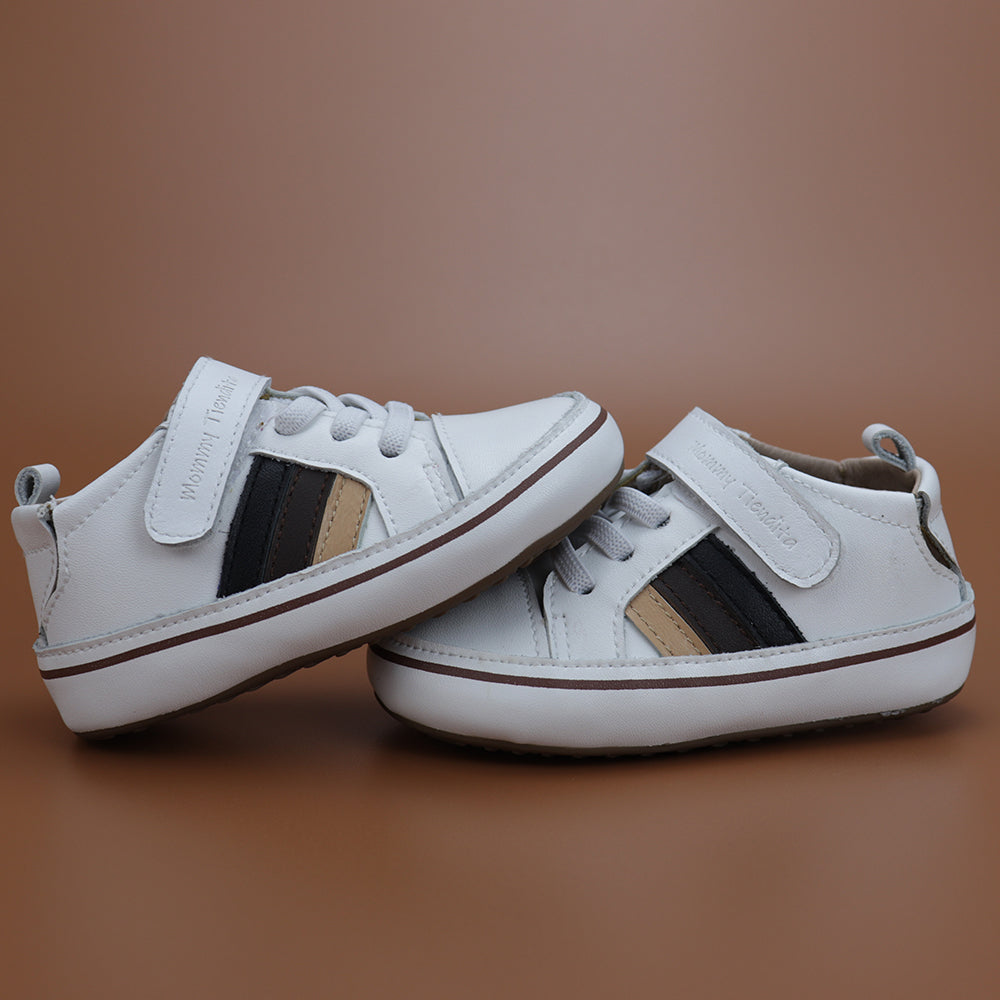 Color strip sneakers Brown