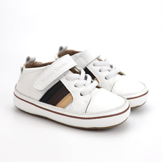 Color strip sneakers Brown