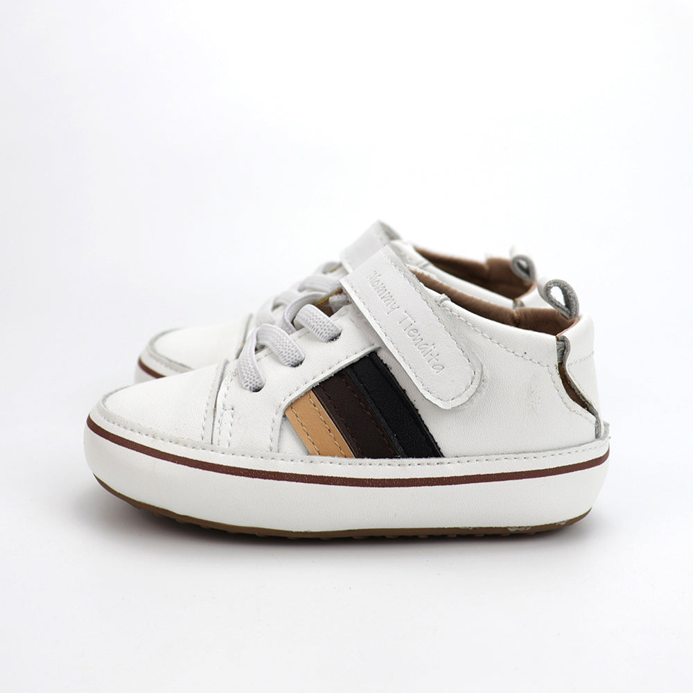 Color strip sneakers Brown